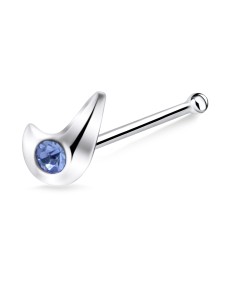 Stone Set Bone Nose Stud NSKD-775